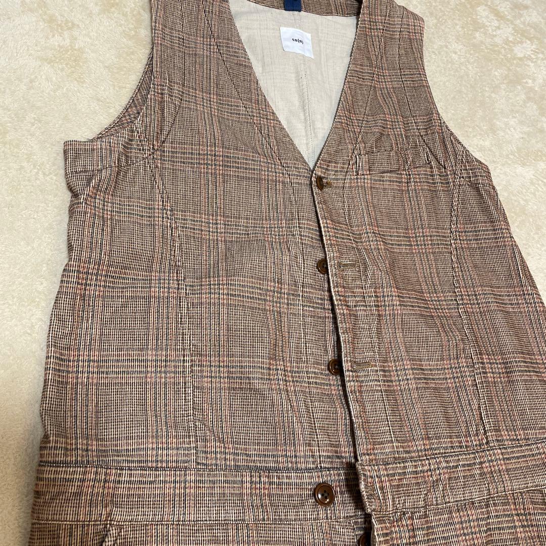 ts(s) チェック柄オーバーオール