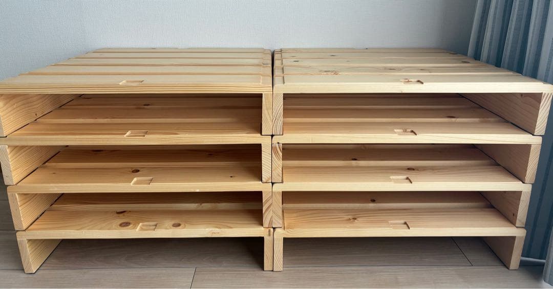 ベルメゾン　すのこ パレットベッド 8枚セット