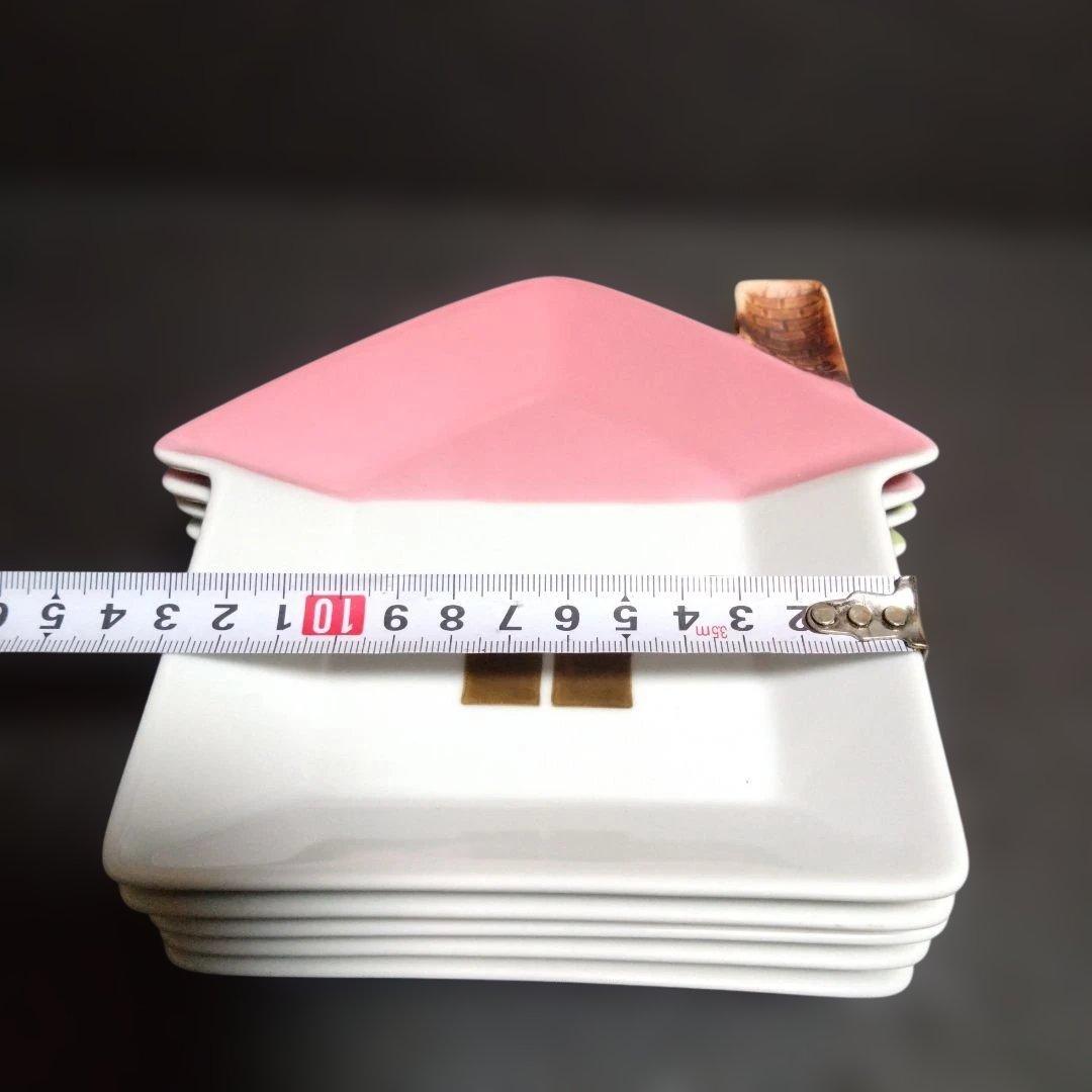 新品 波佐見焼 福峰窯 家型プレート5枚　パーティー　かわいい　おしゃれ