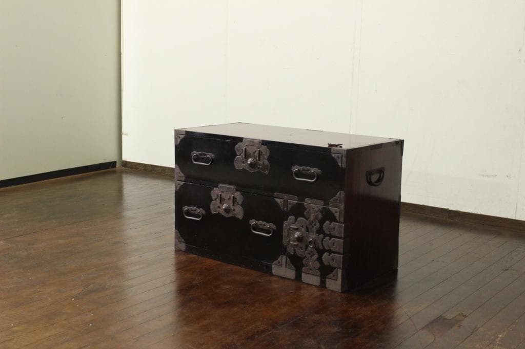 兜金具！庄内箪笥 古家具/古民家/時代箪笥/チェスト/和家具/古道具/古民具