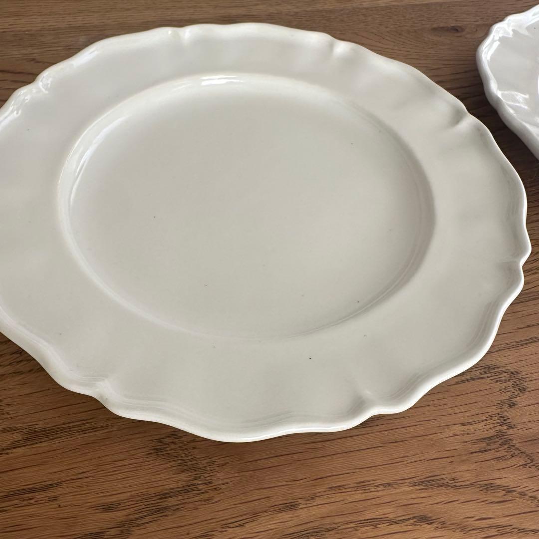 【未使用】河合竜彦　花リムプレート　26cm 2枚