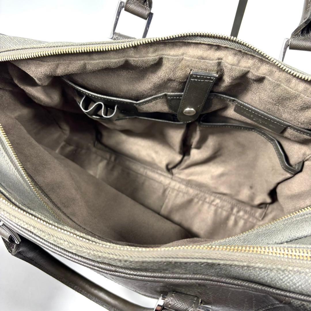 ✨美品✨ペッレモルビダ ビジネスバッグ キャピターノ リモンタ 2室 グレー