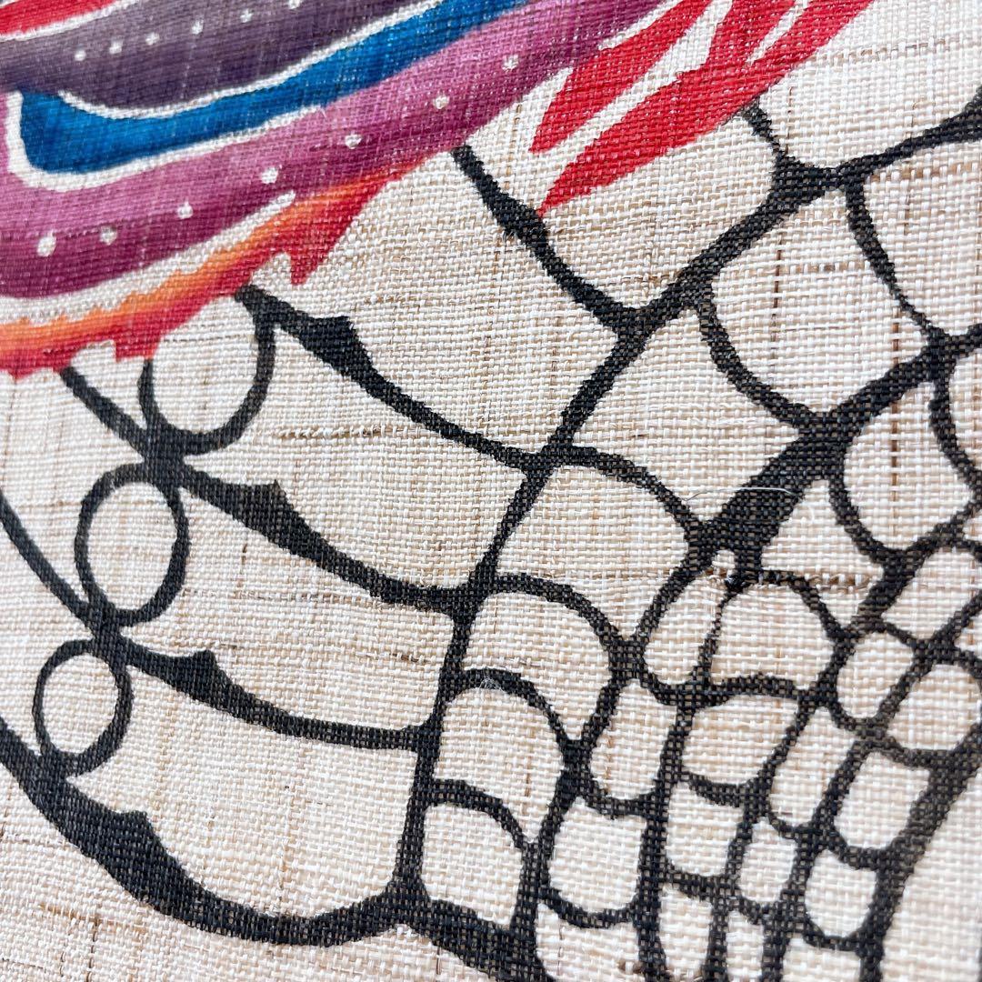 琉球紅型 びんがた 掛軸 城間栄順 沖縄 壁掛け インテリア 染物