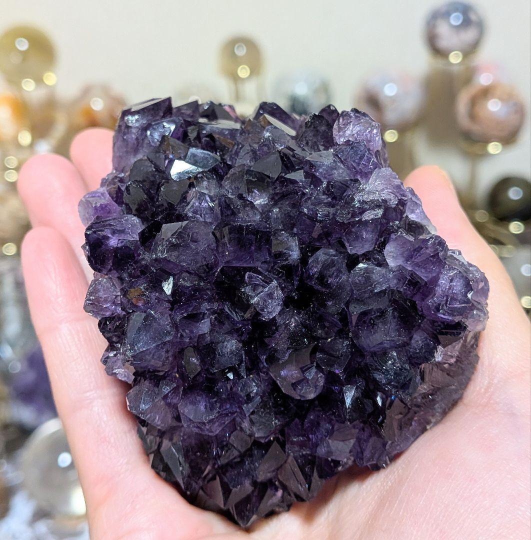 hhkk☆クラスター☆ウルグアイ産☆ファントム☆天使の指紋☆台座付き☆