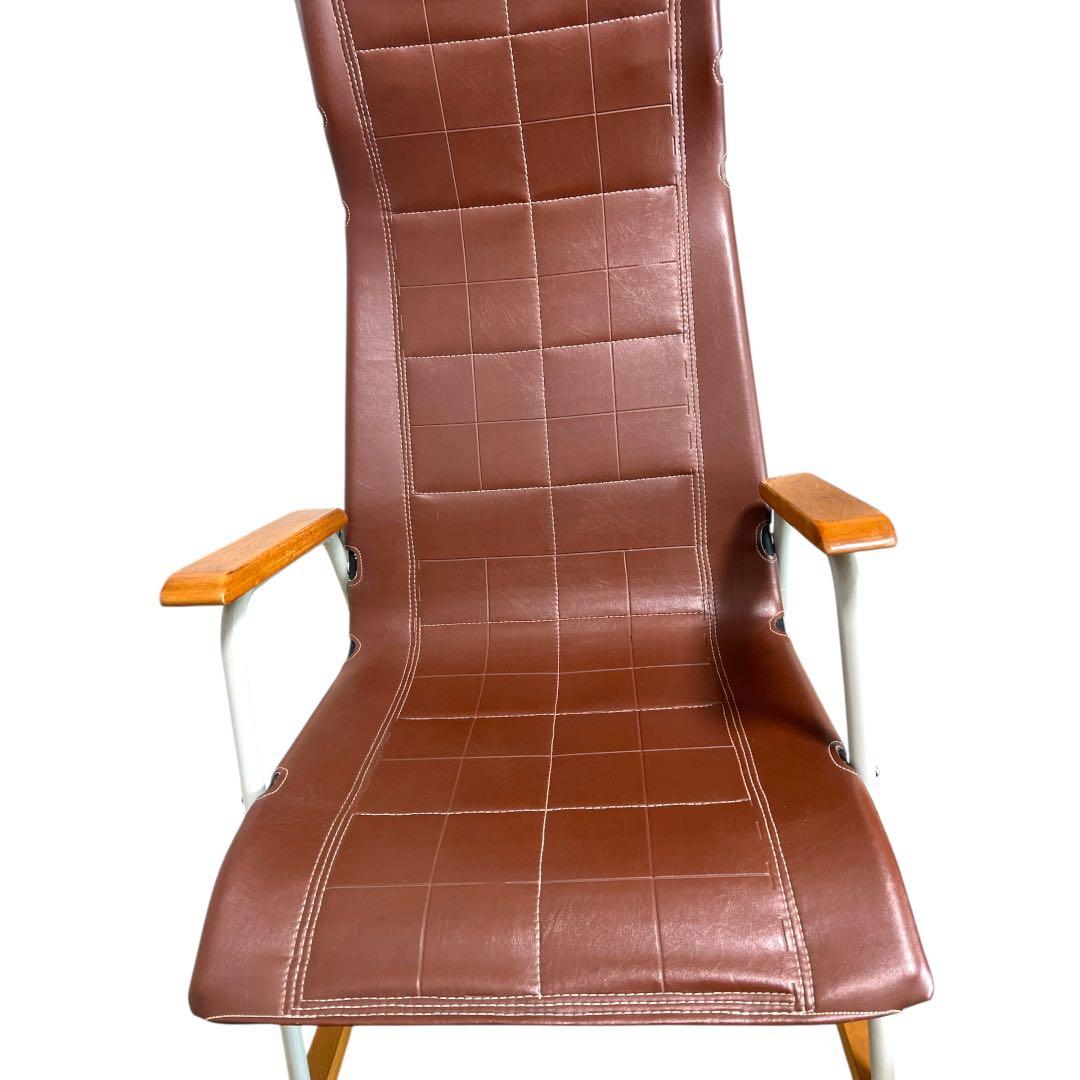 【アンティーク】新居猛 フォールディングロッキングチェア ニーチェア ビンテージ