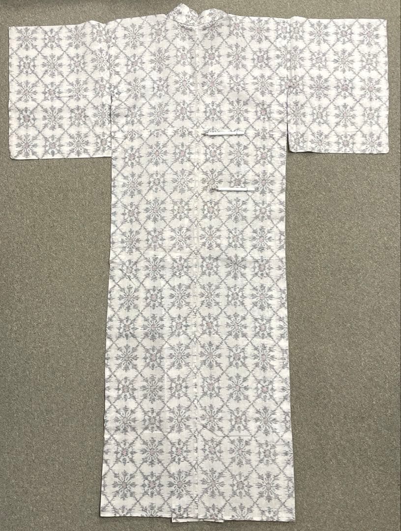 小千谷ちぢみ　着物　白　三越扱い