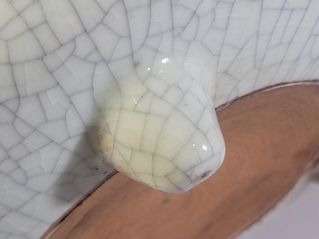 中国美術 哥釉 大香炉 時代物 DT337