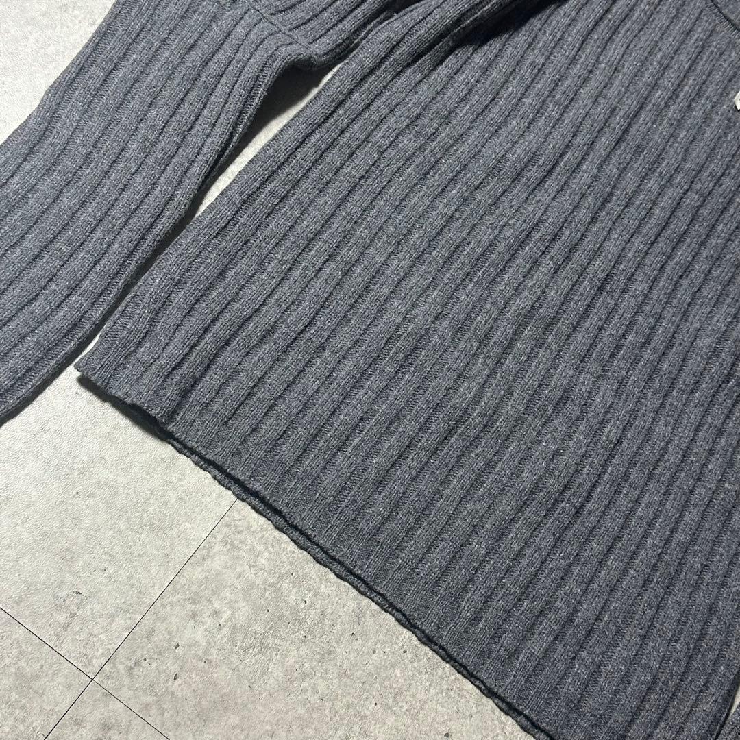 HELMUT LANG エルボーカットアウト グレーニット