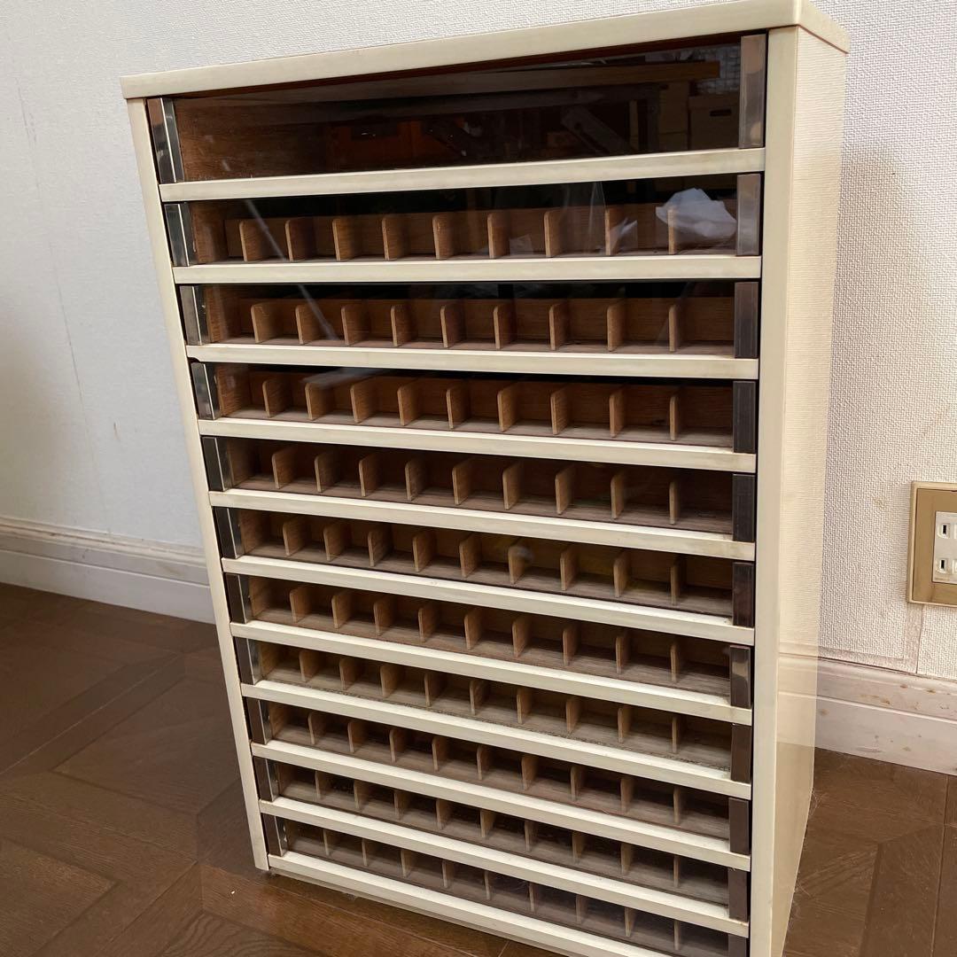 糸棚　昭和レトロケース　7段引き出し　ホワイト