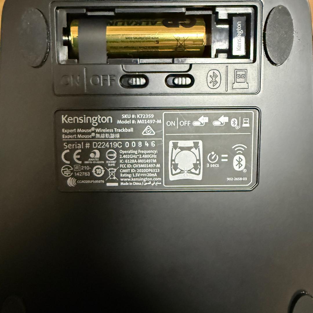 ほぼ未使用 KensingtonExpertMouse無線 + XP-PEN