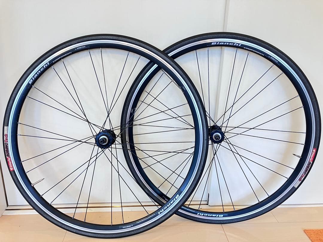 カンパフリー Bianchi純正 Ambrosio ホイール 700C タイヤ付