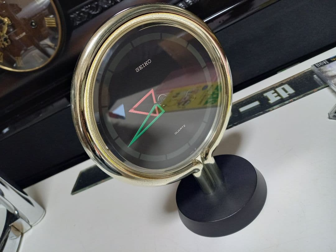 1980's　SEIKO　オールド　セイコー　ポストモダン　テーブル　クロック