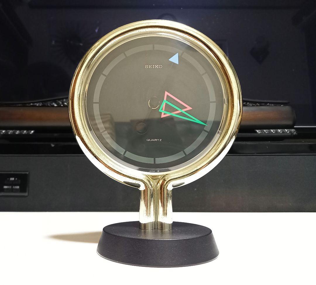1980's　SEIKO　オールド　セイコー　ポストモダン　テーブル　クロック