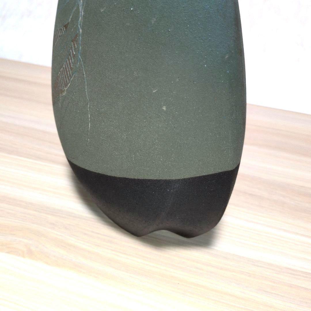 小林政美氏作 焼〆釉彩器
