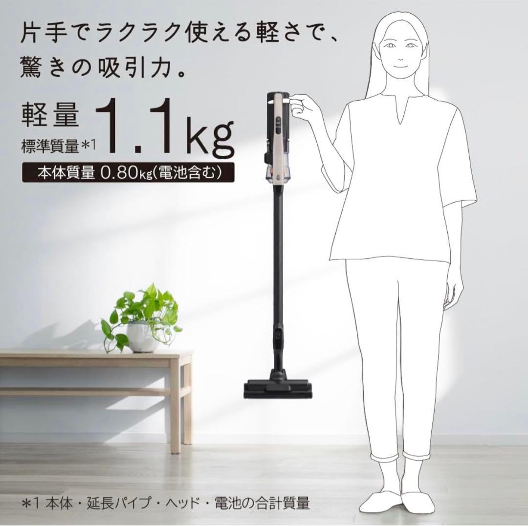 未使用　HITACHI コードレススティッククリーナー PV-BL3L ベージュ