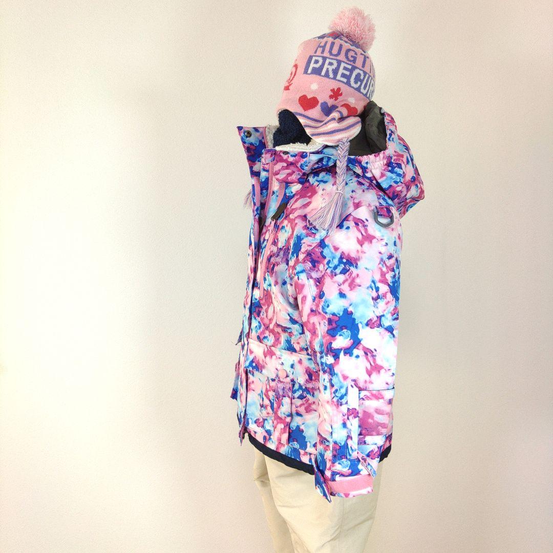 スキーウェア　130cm　女の子　キッズ　子供　ピンク　アイボリー　ブルー