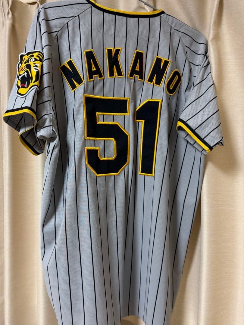 阪神タイガース　中野拓夢　ビジターユニフォーム　Mサイズ