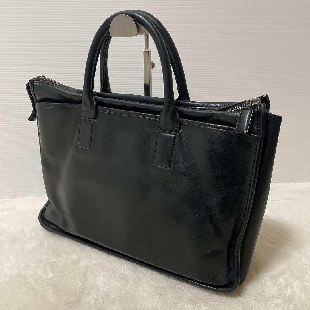 【希少】PORTER オールレザー ブリーフケース A4収納 ブラック