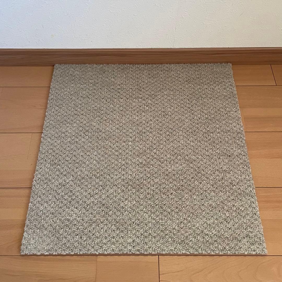 静床ライト シープホワイト 10枚 防音ラグ タイルカーペット③