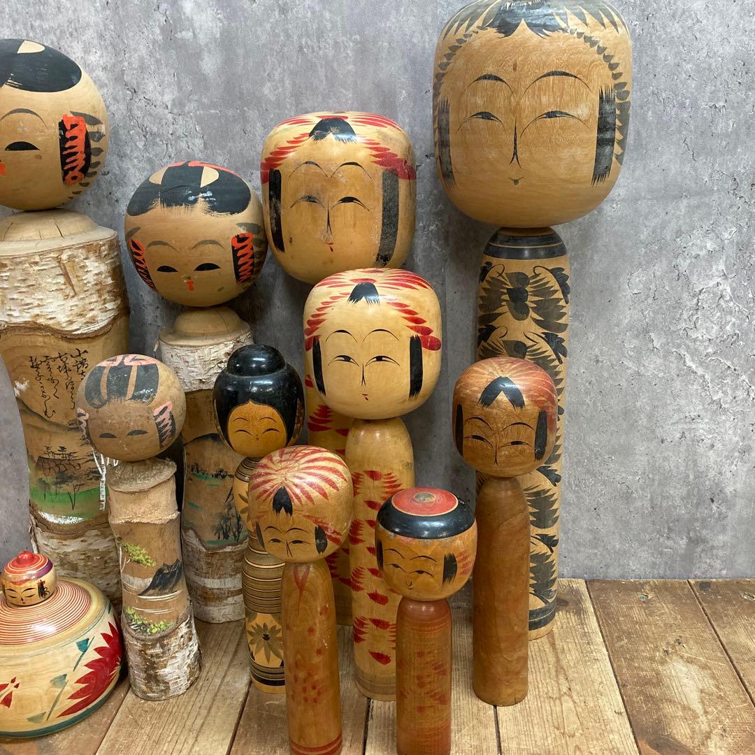 D-3 【希少】伝統こけし 11点セット まとめ売り（白樺・山形・鳴子など）