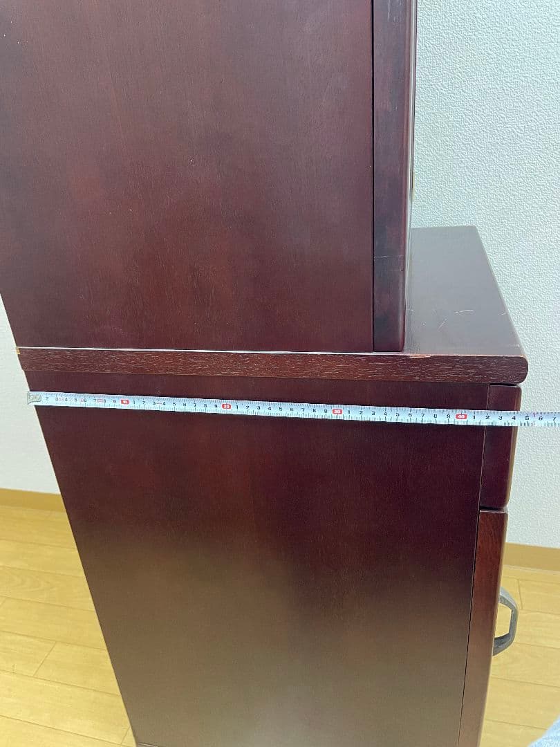 オールドカリモク カップボード スリムキャビネット ジャパンビンテージ