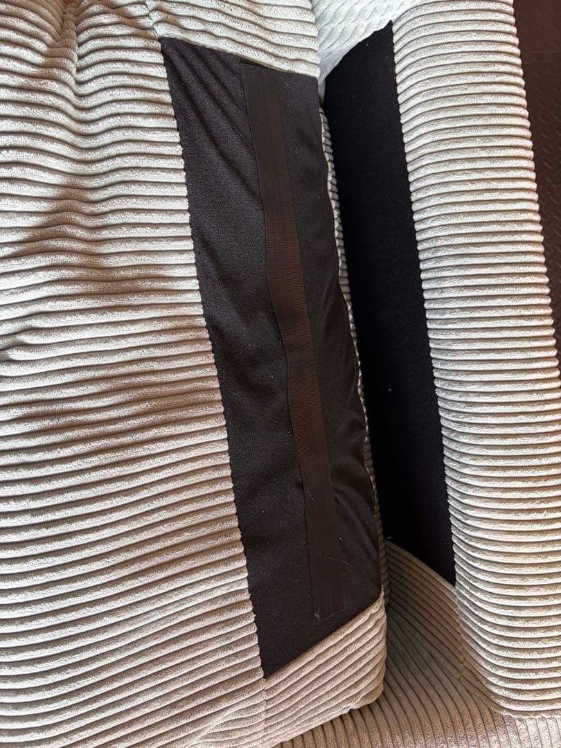 西海岸、北欧、南国、ハワイ系2人、3人掛けコーデュロイソファ希少水色　定価12万