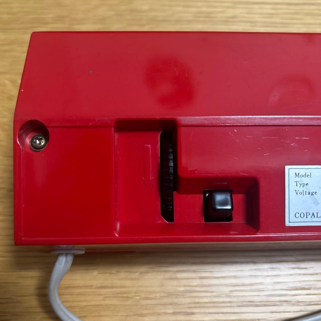 せ*ち様 COPAL 229赤パタパタ時計／フリック時計　箱、説明書付