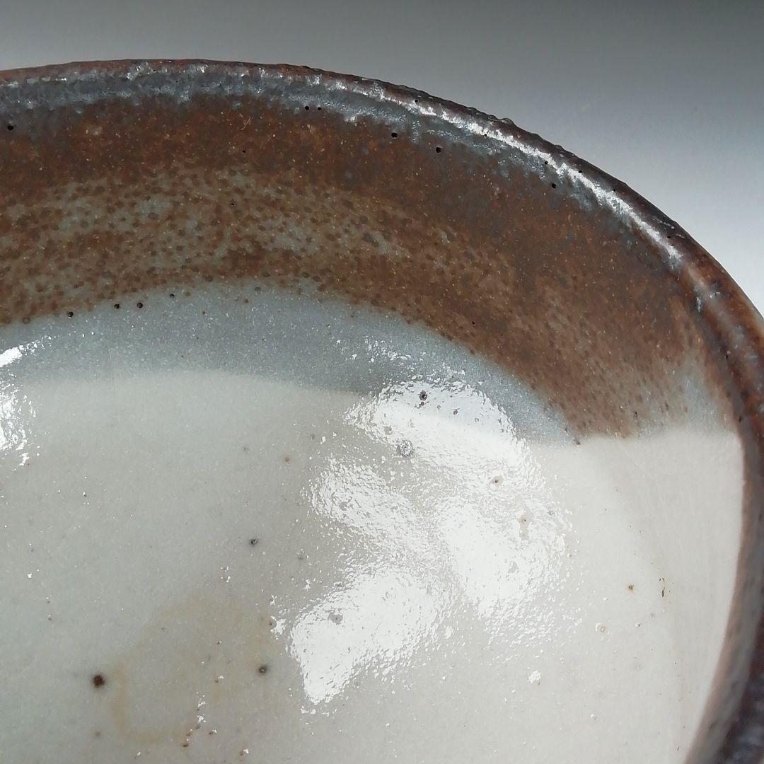 Ｔ５６８　茶碗　『志野茶碗』『安阿祢窯　栗木伎茶夫』　共箱　抹茶碗　茶道具