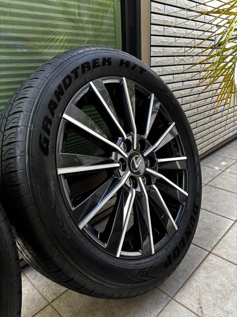 (新車外し美品) レクサスGX550 バージョンL 純正22AW4本タイヤセット