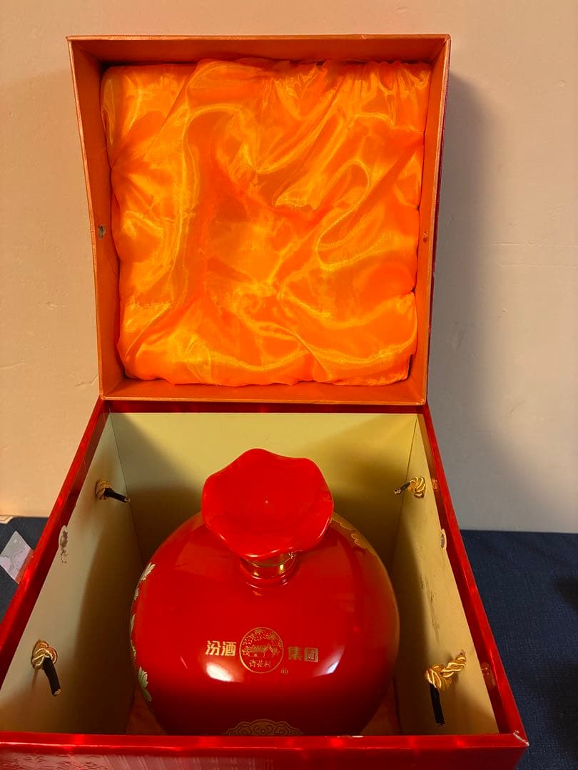 【極美・大容量1.5L】中国名酒 汾酒フェンシュウ原漿 53% 艶やか陶器ボトル