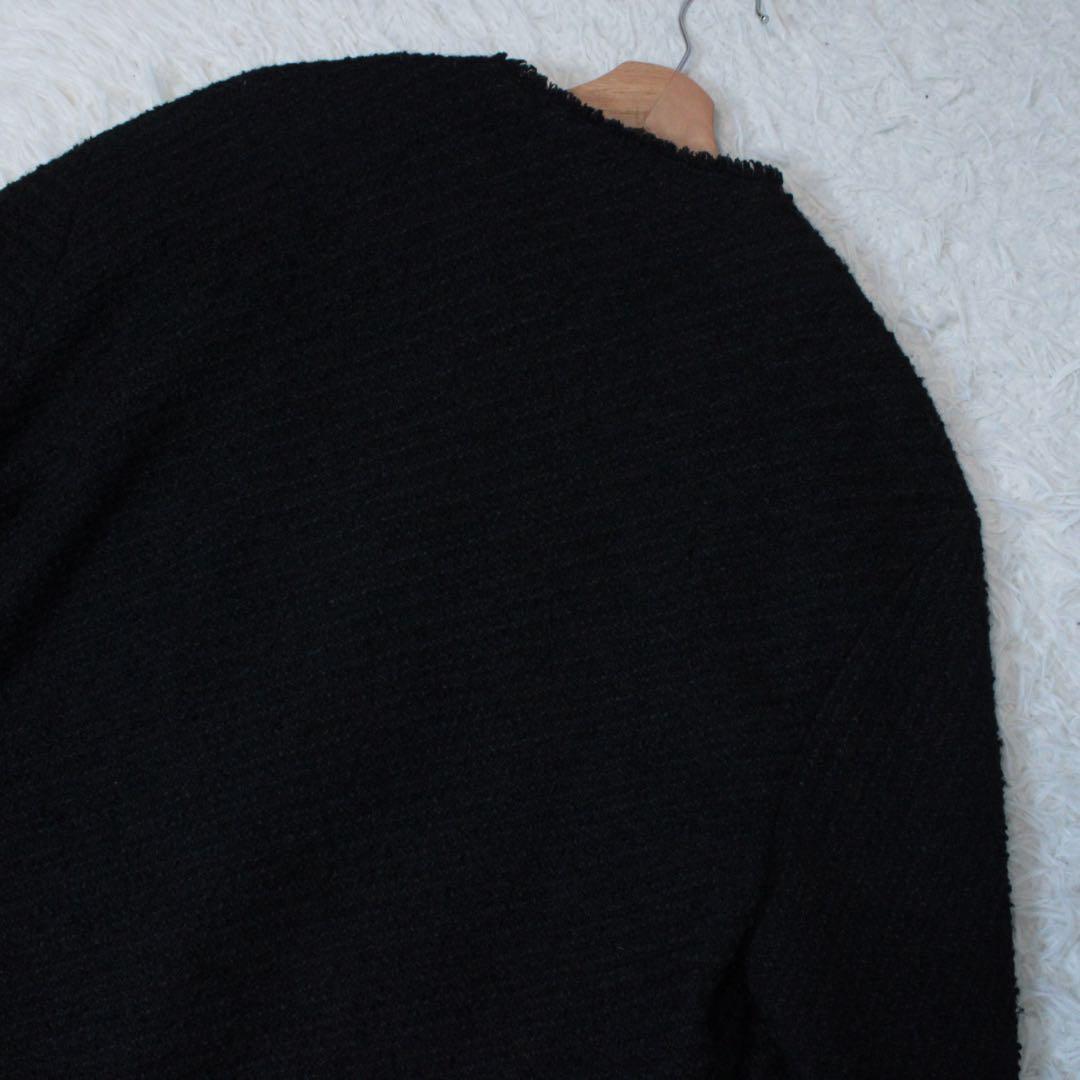 Loungedress ラウンジドレス ツイードジャケット 金ボタン ブラック