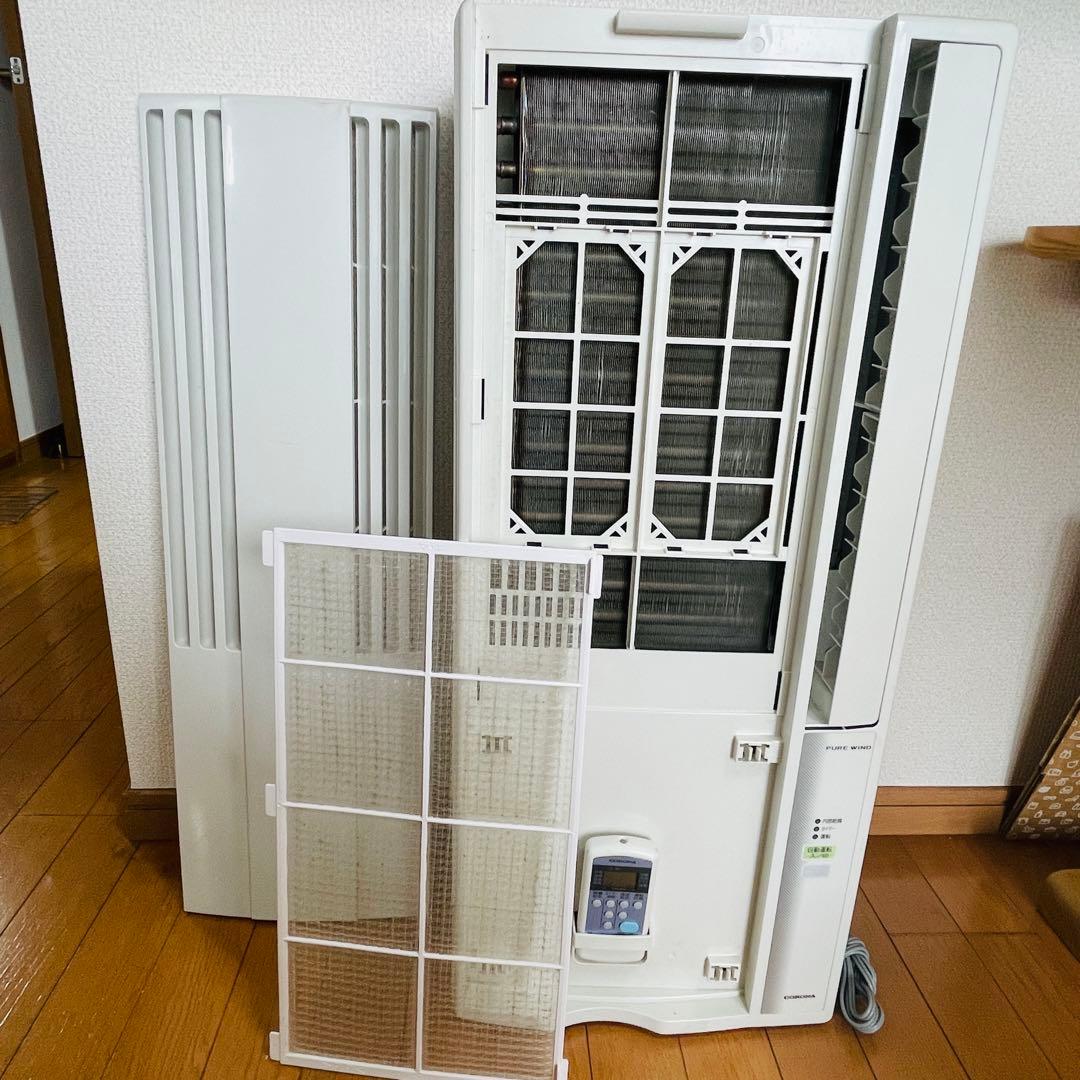 【中古】コロナ 窓用エアコン CW-16A シェルホワイト 冷房専用 工事不要