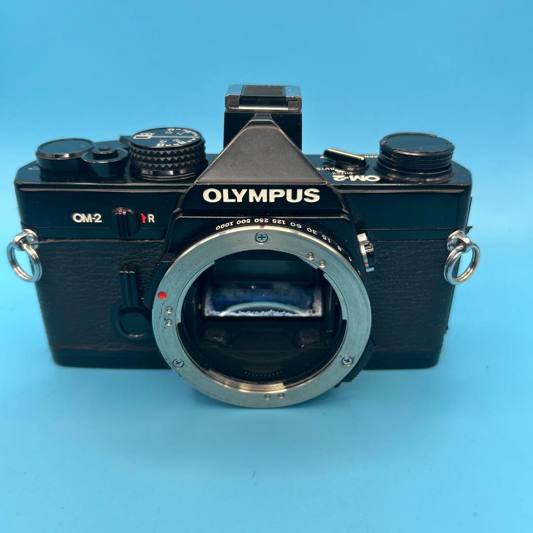 OLYMPUS OM-2 希少ブラックボディ綺麗アクセサリーシュー No-2付属