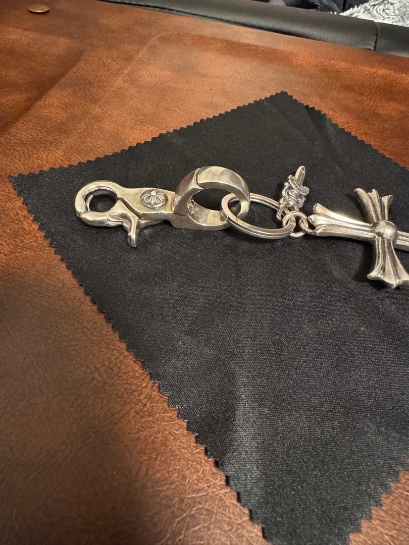 確実正規品　クロムハーツ　クイッククリップ　ラージクロスキーリング