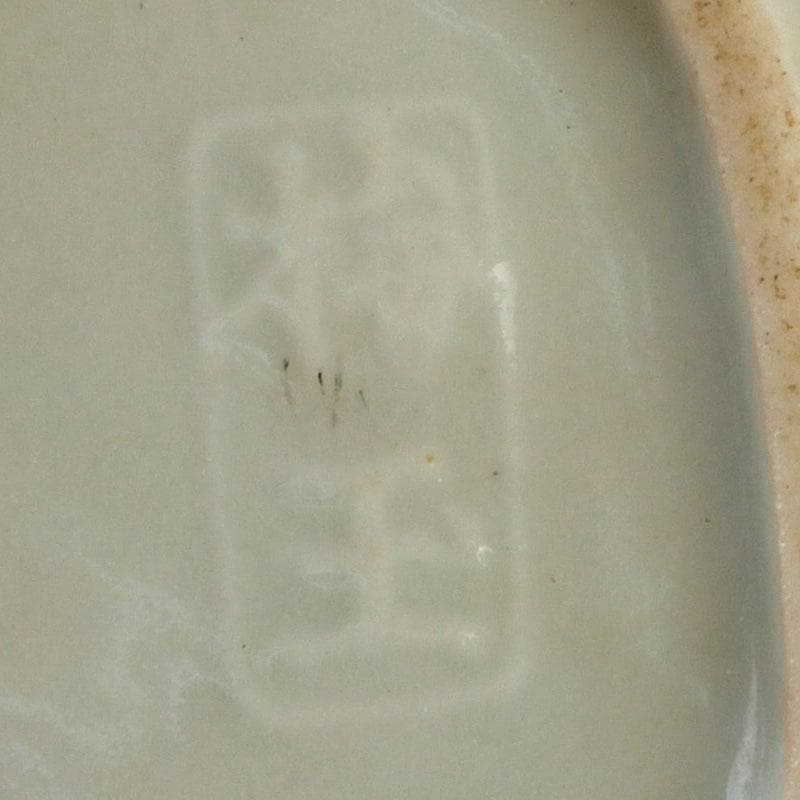 和食器　茶懐石　染付　花蝶文　手塩皿　六客　在銘　時代箱　V　9355