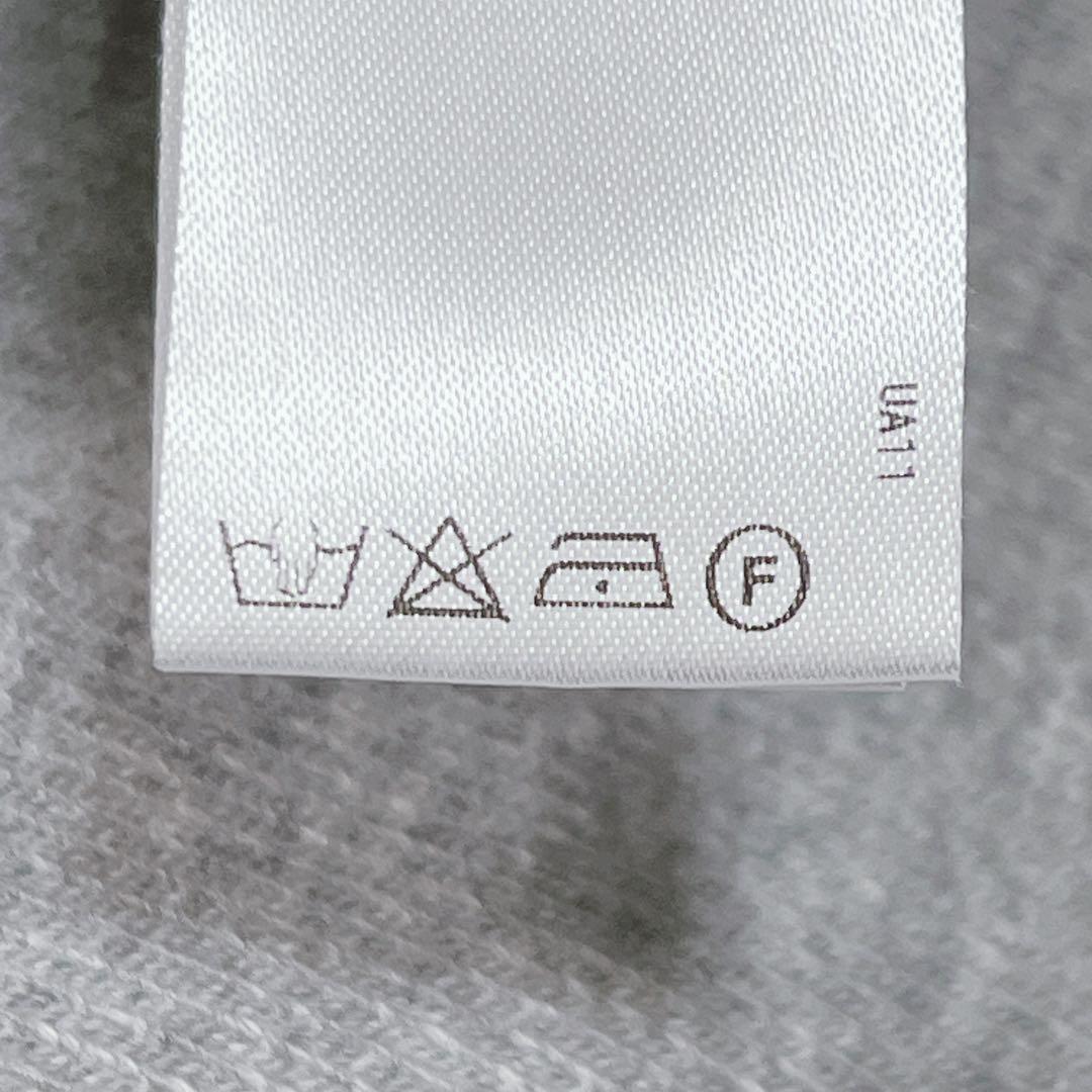 美品『ドゥロワー』コットン吊り裏毛スウェット 杢灰 クルーネック プルオーバー