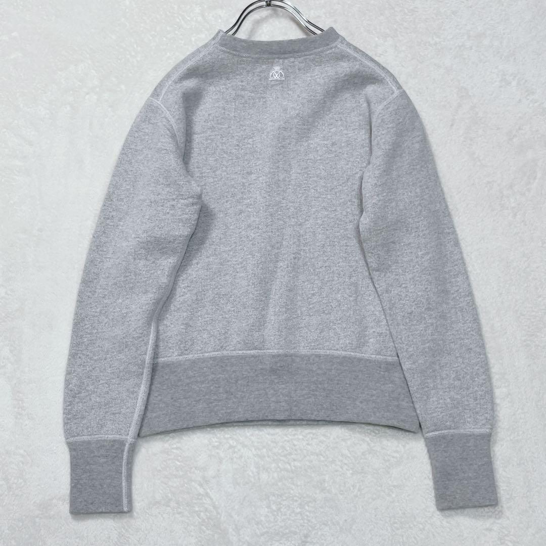 美品『ドゥロワー』コットン吊り裏毛スウェット 杢灰 クルーネック プルオーバー