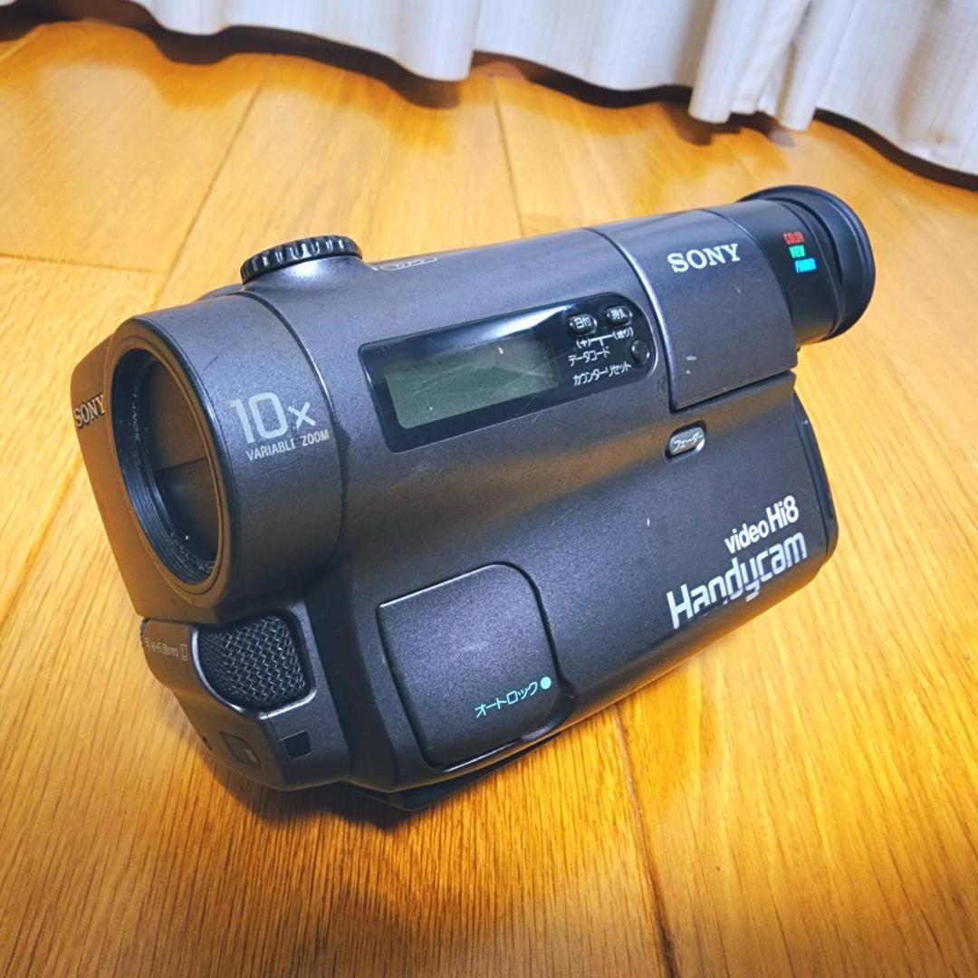 【動作確認済】SONY Hi8 高画質 8ミリ ビデオカメラ CCD-TR3