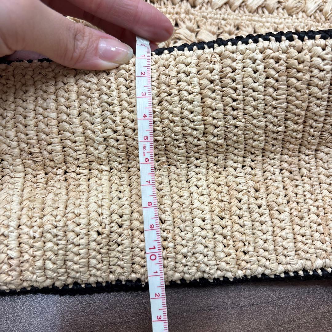 MAISON N.H PARIS バイカラー スクエア ハンドバッグ