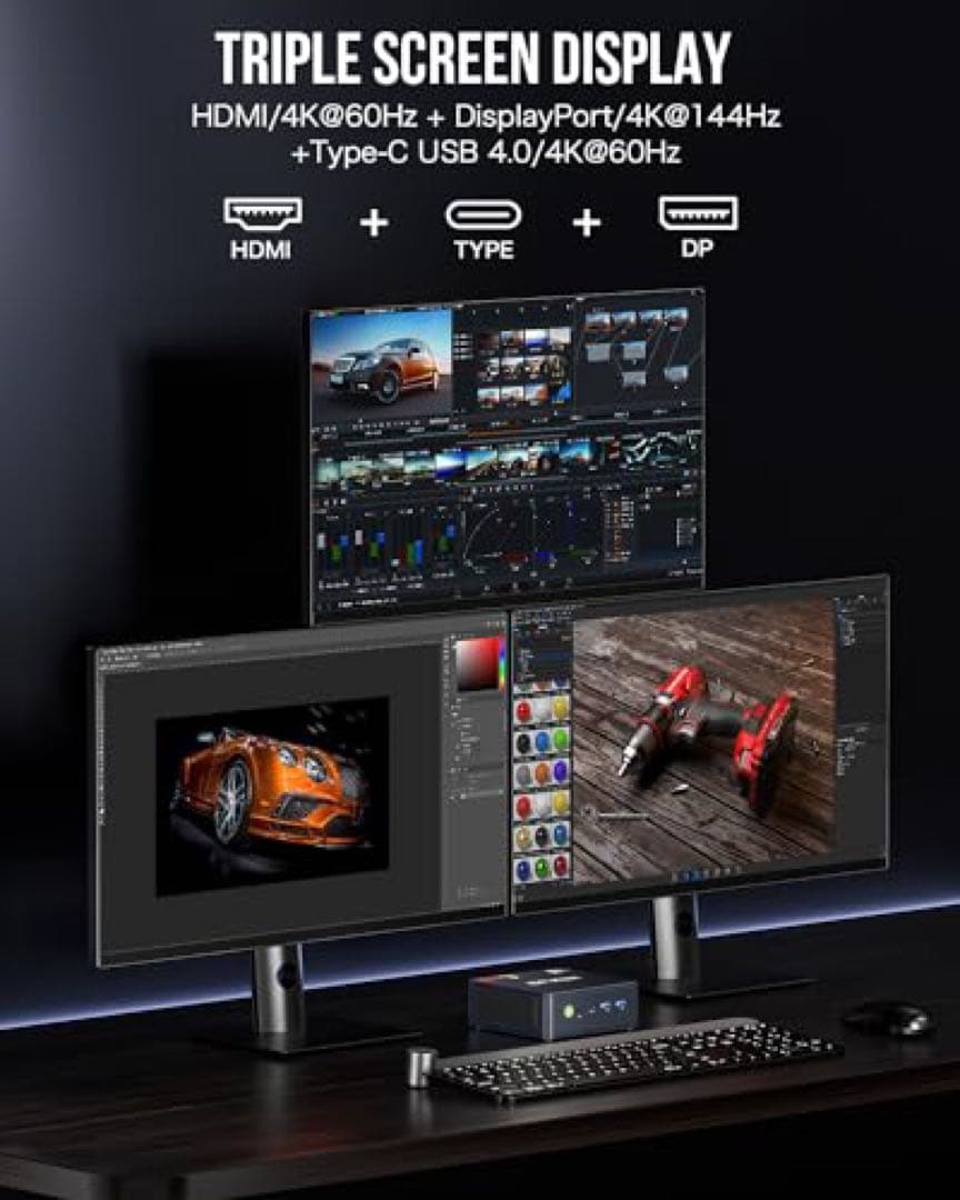 新品　ミニPC GMKTEC M6 Ryzen5 6600H DDR5メモリ