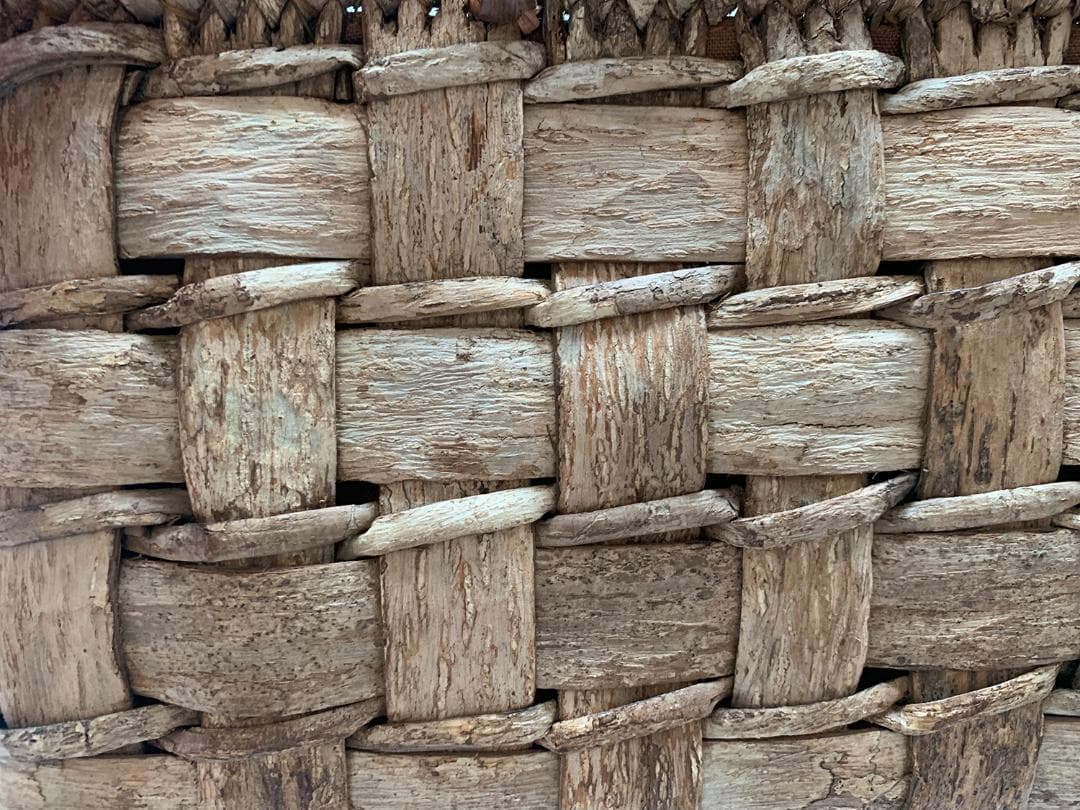 山葡萄 かごバッグ 網代編み 籠 手提げ 内布付きB