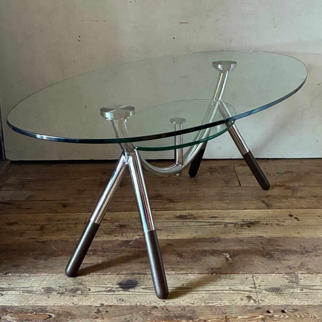 80’s 90’s ヴィンテージ ガラス センターテーブル