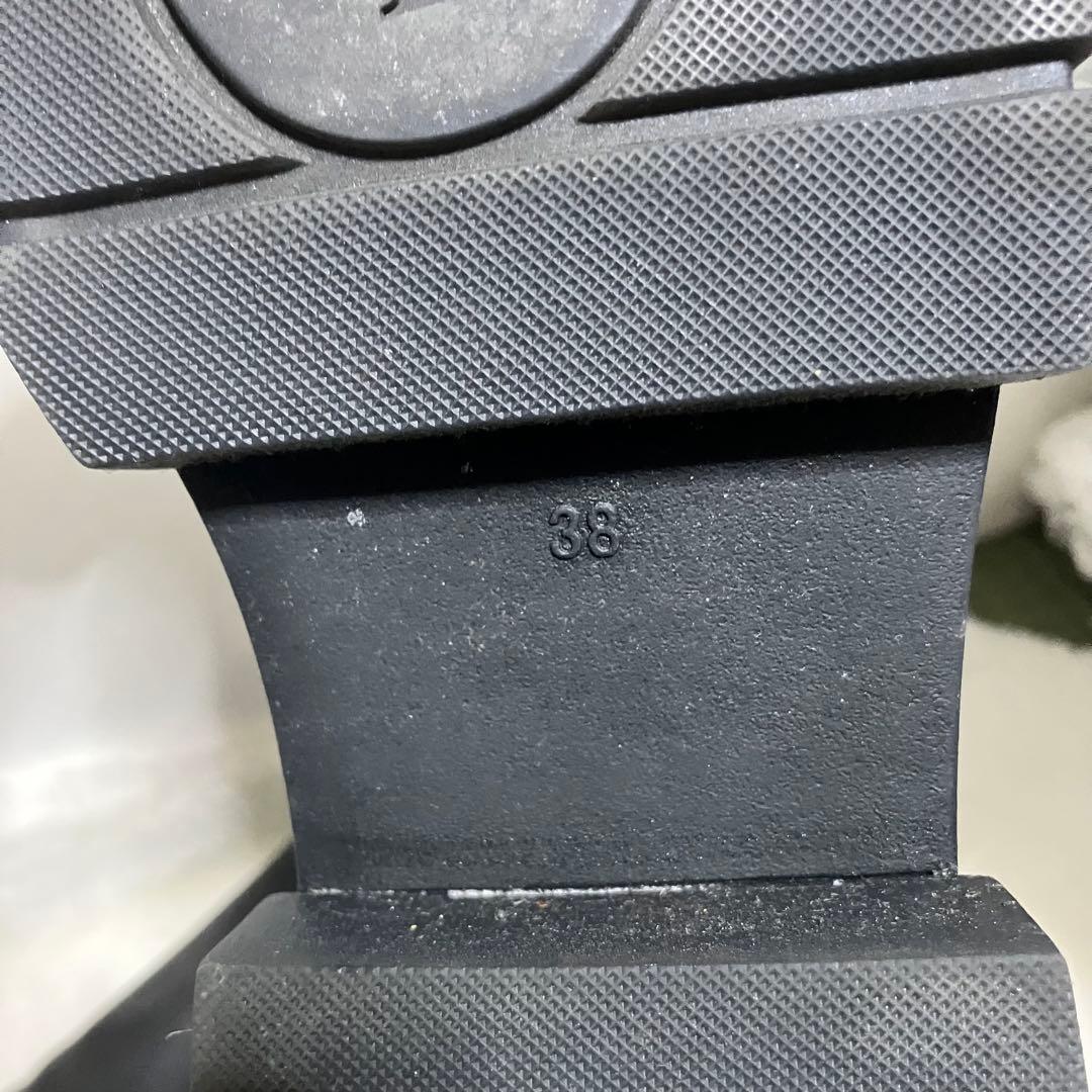 希少 ASH ロングブーツ サイドゴア 厚底 ブラック 38 レザー