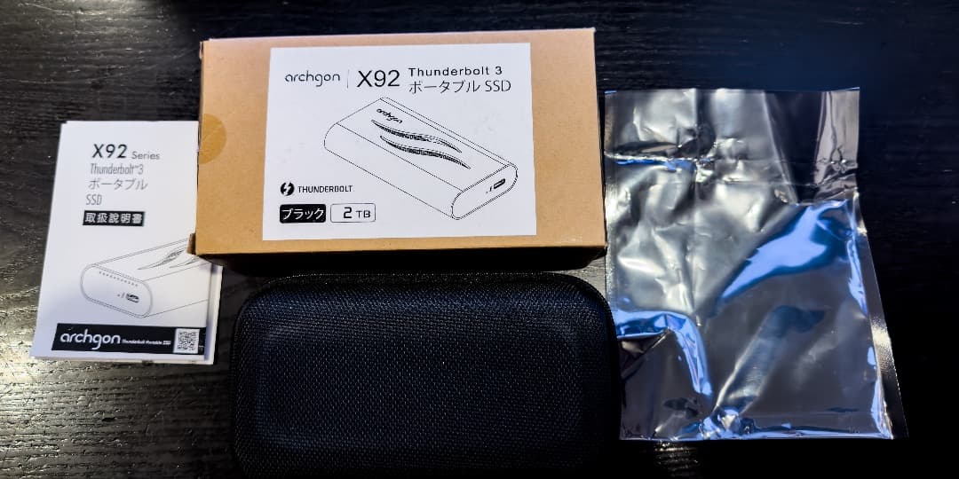 Archgon Thunderbolt 3 2TB M.2 NVMeSSD★美品
