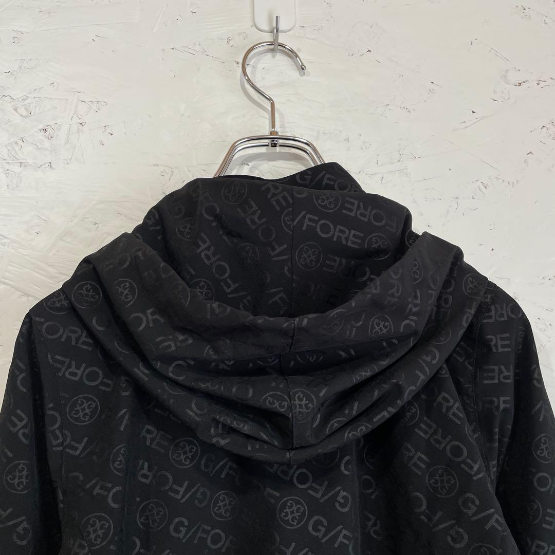 ゴルフウェア【G/FORE】フード付きジャケット　ナイロンジャケット　黒　38