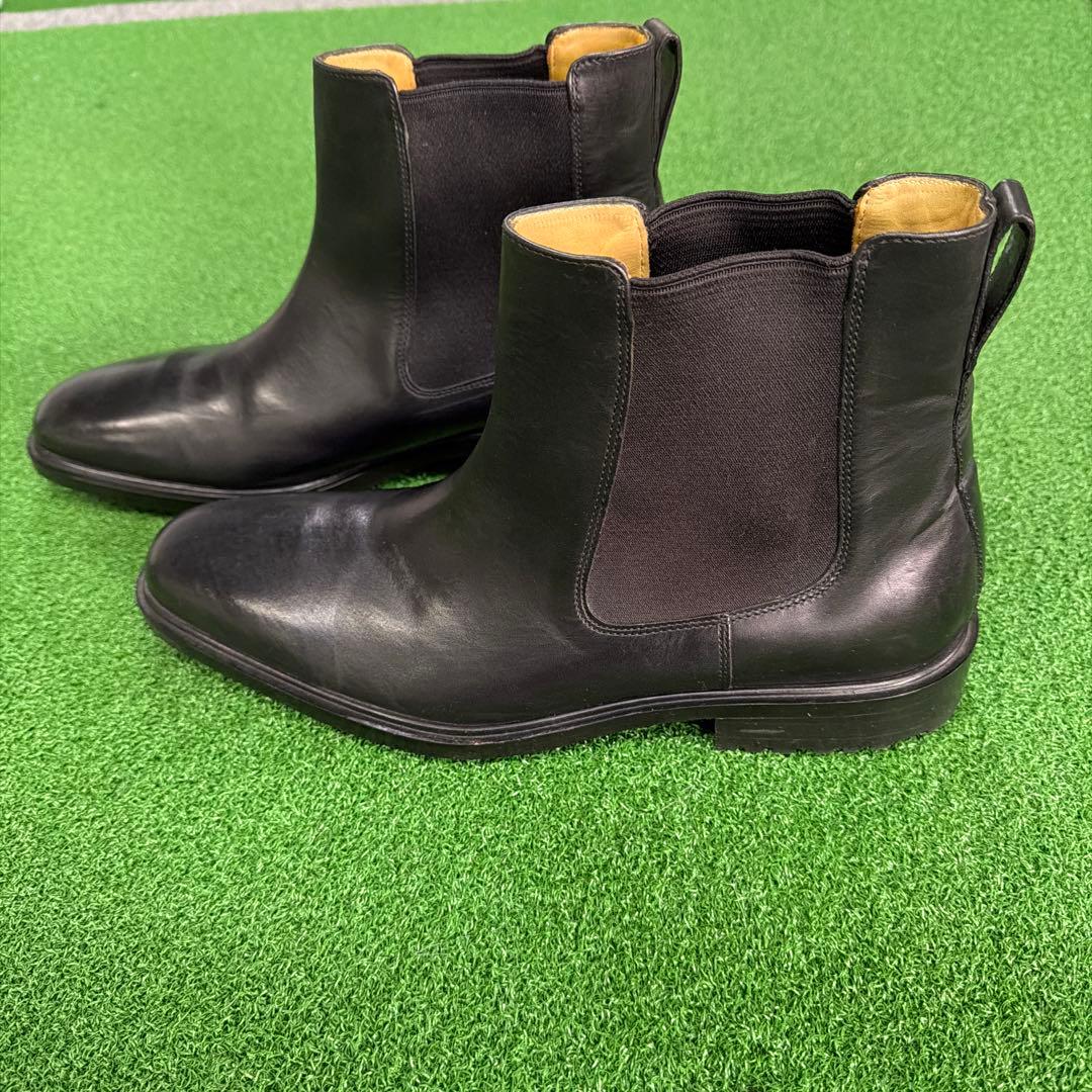 コールハーン　CaleHaan 黒 レザーハーフブーツ