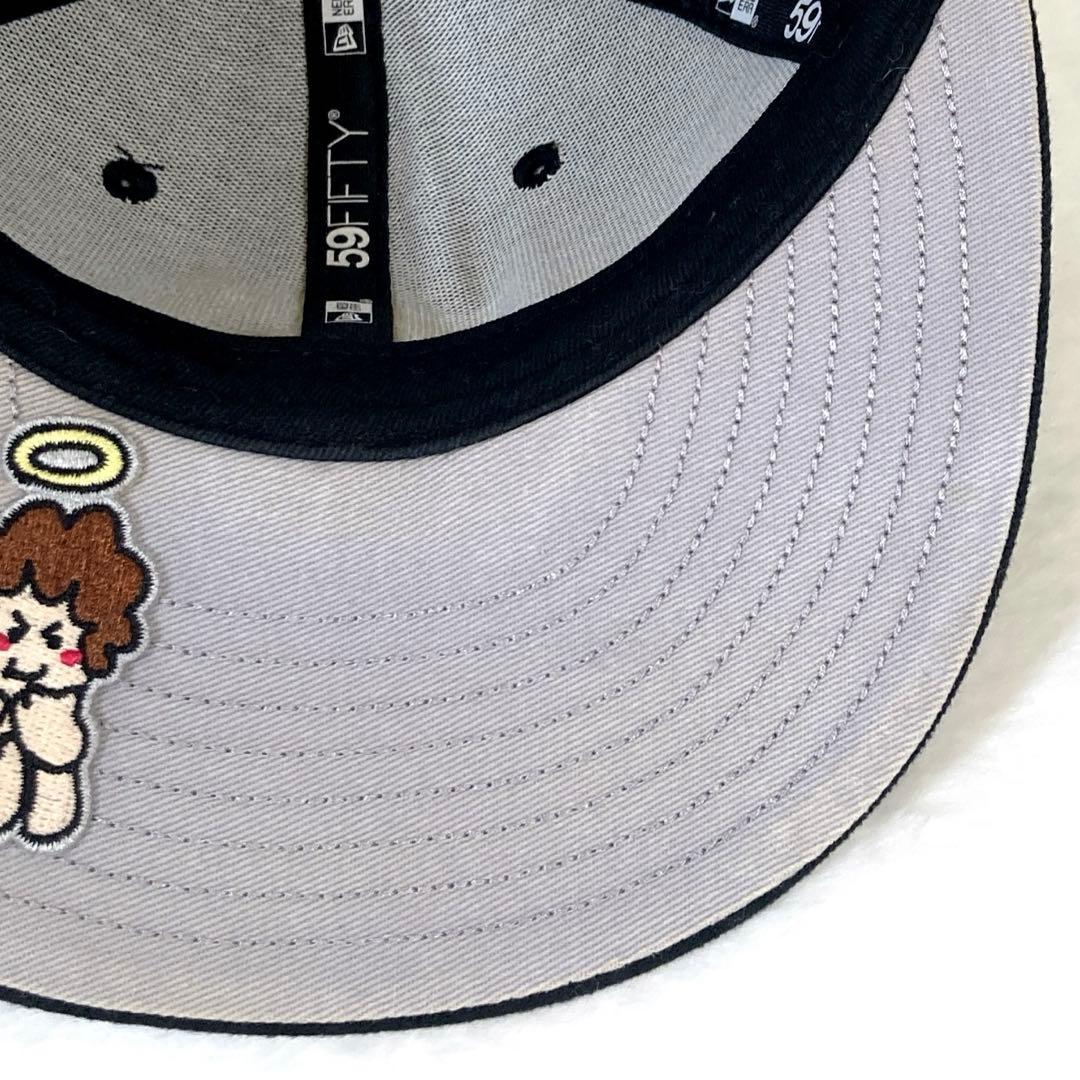 Supreme キャラクター Sロゴ ブラック キャップ ニューエラ コラボ