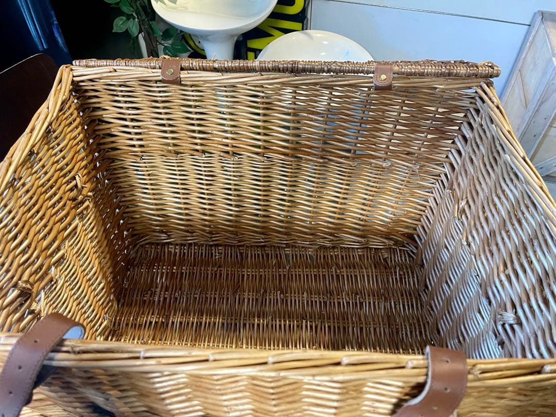 英国 フォートナム＆メイソン カゴ バスケット ラージサイズ　ハンパー ②