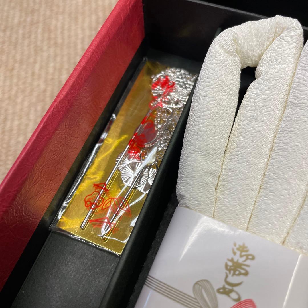 新品 七五三 七歳お祝い はこせこ 筥迫セット 手毬 刺繍 箱迫小物6点セット