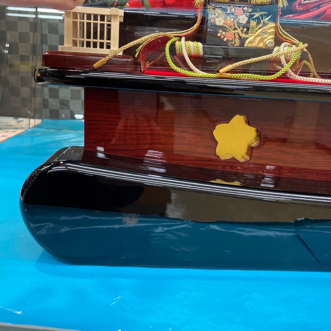 お値下げしました。本仕立て3段五人雛飾り